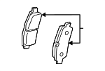 4465WB001 - Brakes: Brake Pads for Scion: iA | Toyota: Yaris, Yaris iA Image