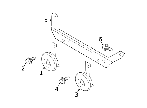 Horn for 2016 Nissan Juke #0