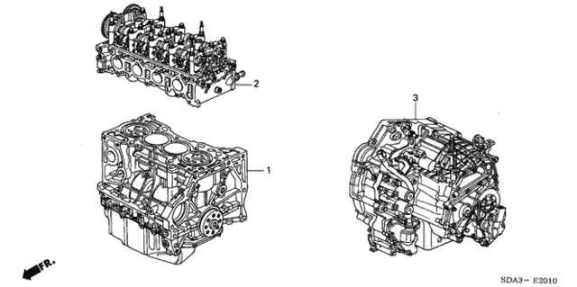 Engine Assy. - Transmission Assy. for 2005 Acura TSX #0