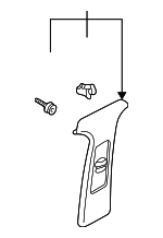 3B0868418M4R4 - Body: Upper Center Pillar Trim for Volkswagen: Passat Image