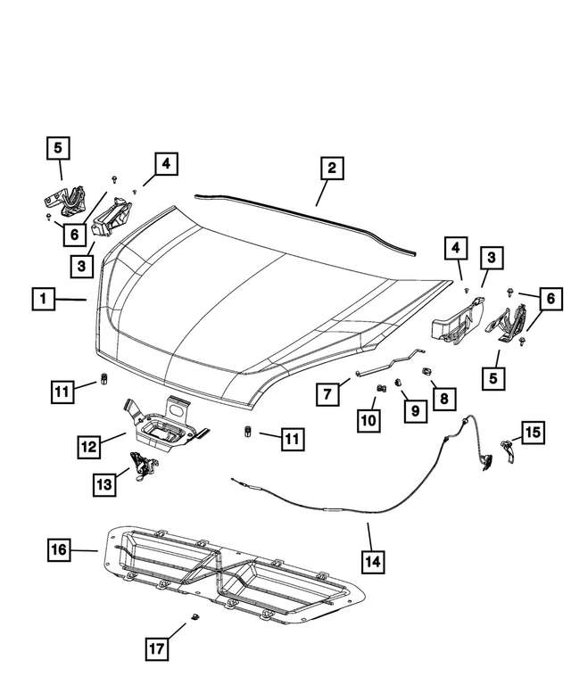 « 68201018AA – Body Sheet Metal Except Doors : Vis pour Mopar Image »