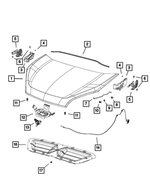 68425280AA - Body Sheet Metal Except Doors: Hood for Mopar Image