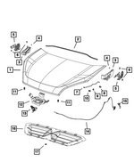 68425280AA - Body Sheet Metal Except Doors: Hood for Mopar Image