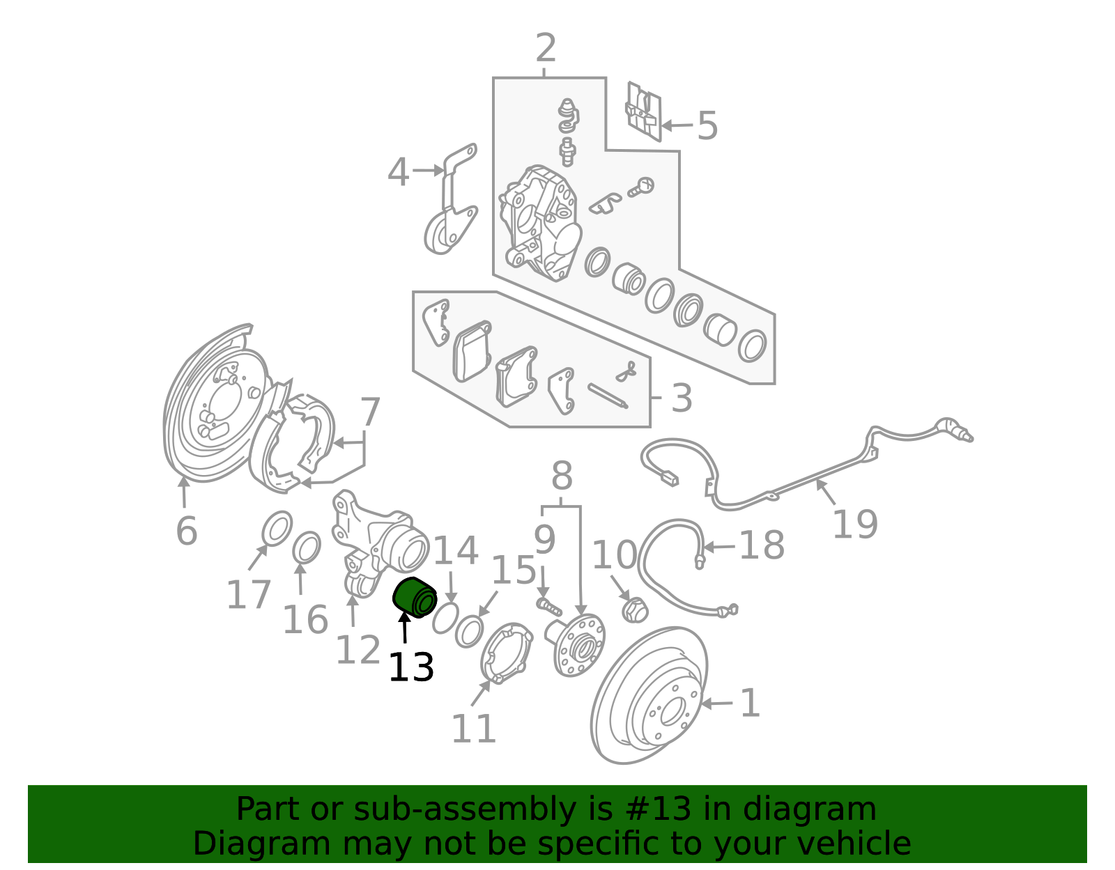 1992-2007 Subaru Rear Wheel Bearing 28016PA0108A | Subaru Parts Store