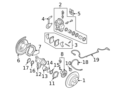 Rear Brakes for 2007 Subaru Impreza #0