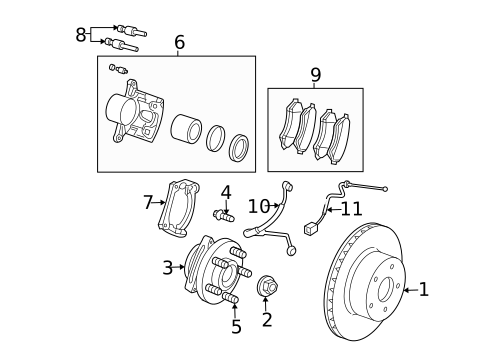 Front Brakes for 2007 Jeep Liberty #0
