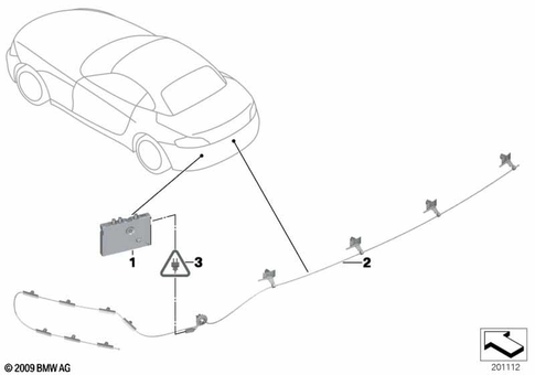 Single Parts Antenna for 2014 BMW Z4 35is #2