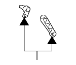 12798974 - HVAC: Lever for Saab: 9-3 Image