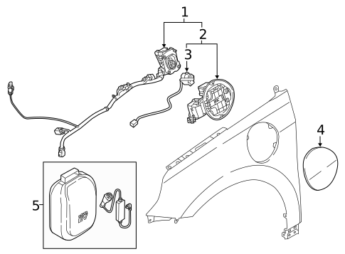 Fender & Components for 2018 Hyundai Ioniq #1