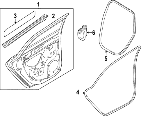 Door & Components for 2022 Audi RS3 #1