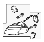 8E0941029BD - Electrical: Headlamp Assembly for Audi: A4, A4 Quattro, RS4, S4 Image