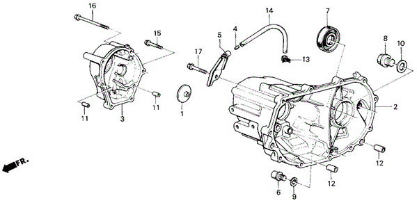 MT Transmission Housing for 1984 Honda Civic #0