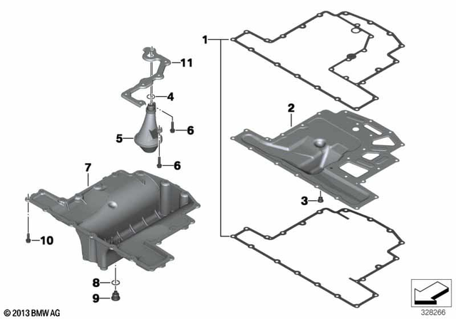 11131543028 - : Oil Pan                   for BMW-Motorrad Image