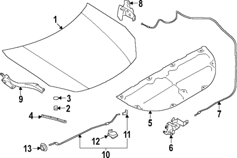 Hood & Components for 2025 Toyota GR86 #0