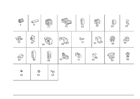 Hydraulic Line Mounting Parts for 1984 Mercedes-Benz 500SEC #0
