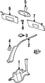 1H1863484T21 - Body: Cowl Trim for Volkswagen: Golf Image