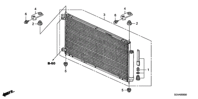 A/C Condenser for 2008 Acura TSX #0