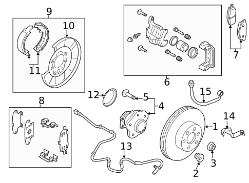 Brake Components for 2019 Nissan Murano #2