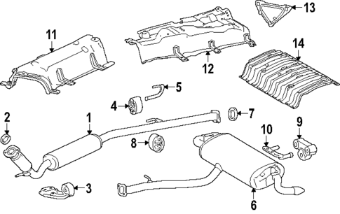 Exhaust Components for 2025 Lexus TX550h+ #1