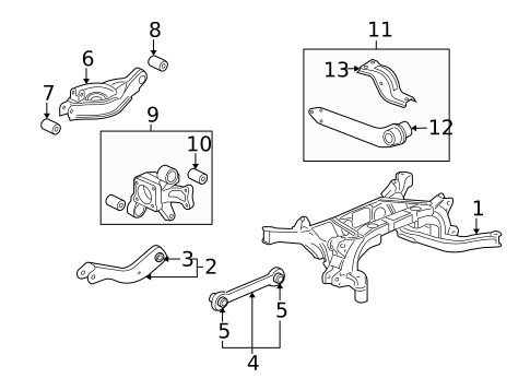 Rear Suspension for 2008 Saturn Vue #1