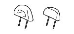 MR626587 - Body: Headrest for Mitsubishi Image