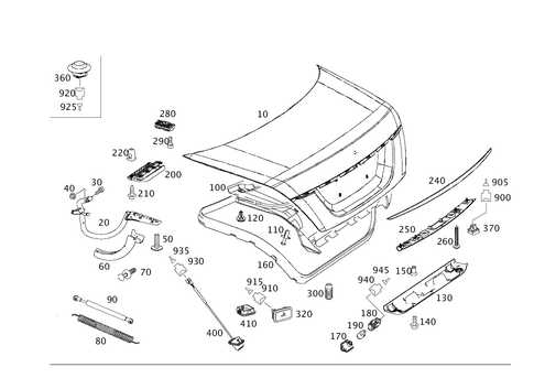 Trunk Lid for 2006 Mercedes-Benz CL65 AMG #0