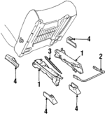 F2AZ5461704B - Body: Seat Track for Ford Image