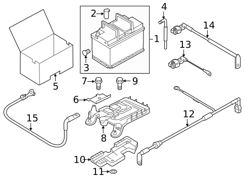 Battery for 2015 Volkswagen Jetta #8