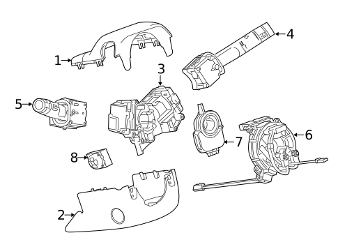 Shroud, Switches & Levers for 2015 Cadillac ELR #0