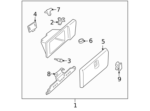 Glove Box for 2005 Buick Terraza #0