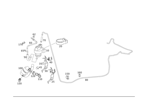 Closed Fuel-Evaporation-Control System for 2012 Mercedes-Benz S400 #0