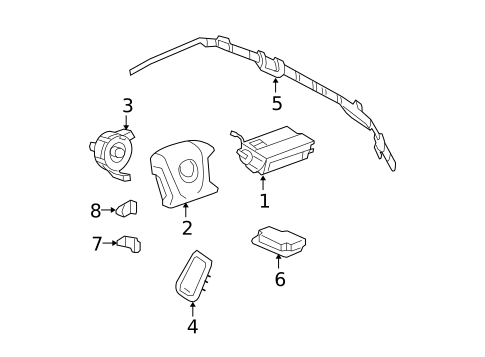 Air Bag Components for 2011 Buick Lucerne #0