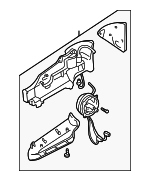 8E1858531AA01C - Body: Mirror Base for Audi: A4, A4 Quattro, S4 Image