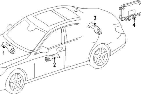 Keyless Entry Components for 2025 Mercedes-Benz CLE300 #0