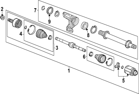 Drive Axles for 2025 Honda Civic #0