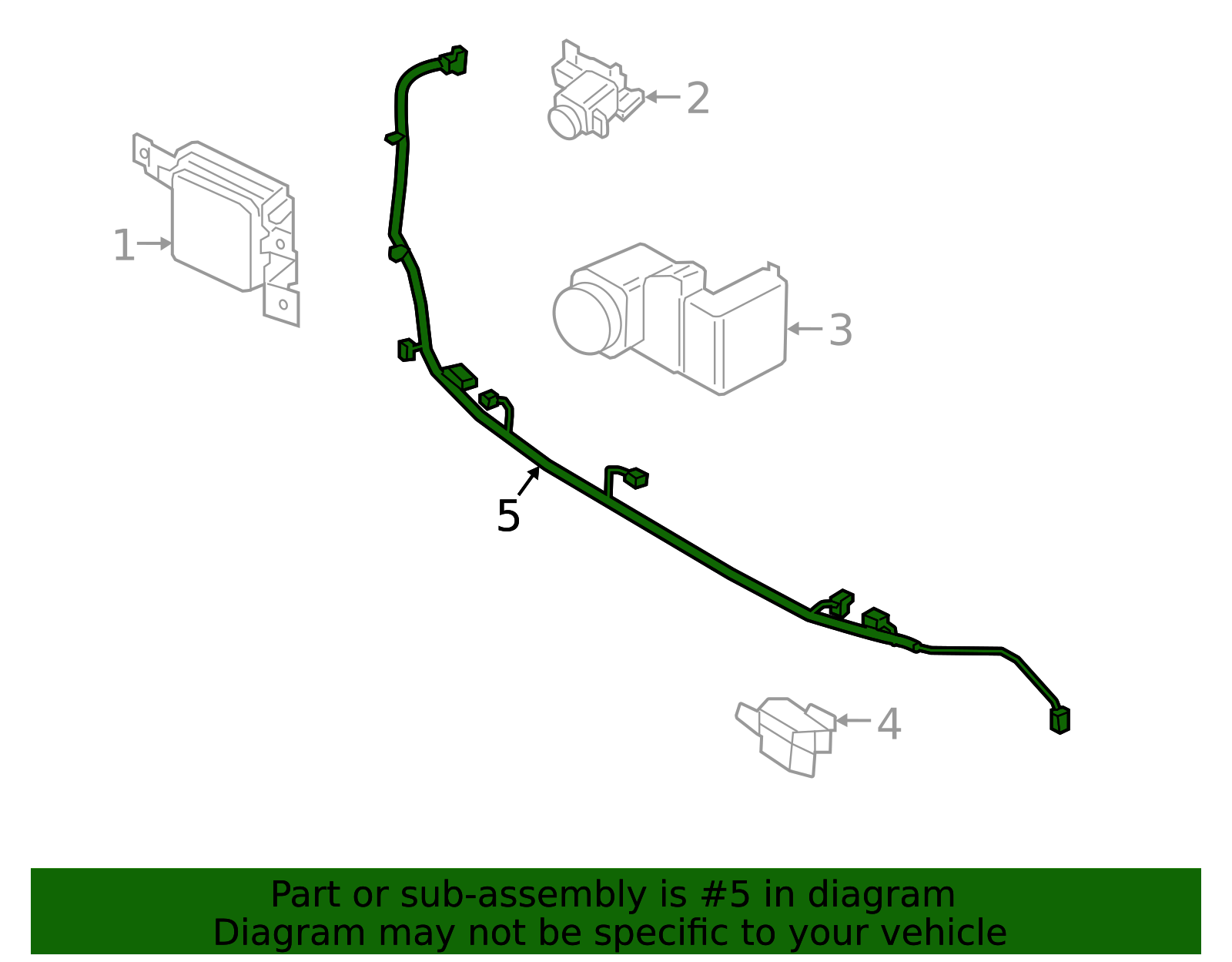 91895-R5AN0 - Parking Aid System Wiring Harness 2024-2025 Kia Sorento ...