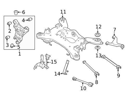 Rear Suspension for 2022 INFINITI Q50 #1