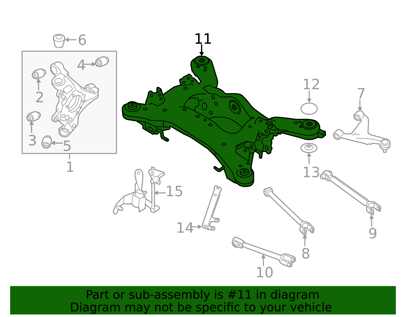 2014-2024 Infiniti Cross-Member 554005CA0A | OEM Parts Online
