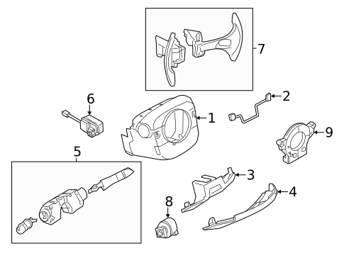 Shroud, Switches & Levers for 2014 INFINITI Q60 #0