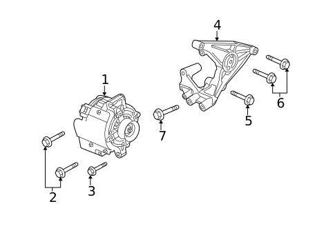 Alternator for 2006 Cadillac SRX #0