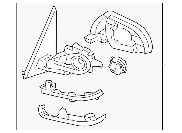 Genuine BMW 51-16-7-477-892 | Mirror Assembly | FREE