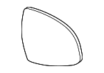 51167354631 - : Mirror Glass for BMW: X3, X4, X5, X6 Image