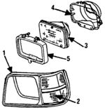 4334968 - Electrical: Bezel for Dodge: Aries Image