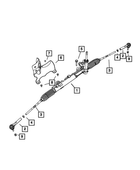 Steering Gear for 2009 Dodge Journey #0