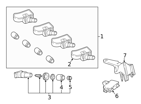 Tire Pressure Monitor Components for 2021 Mercedes-Benz S63 AMG #0
