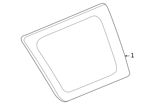 Glass & Hardware for 1999 Honda CR-V #0
