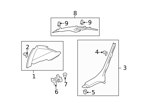 Interior Trim - Quarter Panels for 2006 Audi A6 Quattro #0
