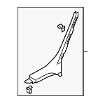 4F0867768AE59 - Body: Lower Quarter Trim for Audi: A6, A6 Quattro, S6 Image