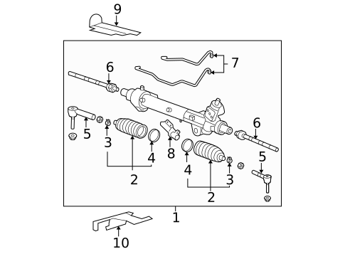 Steering Gear & Linkage for 2014 GMC Acadia #0