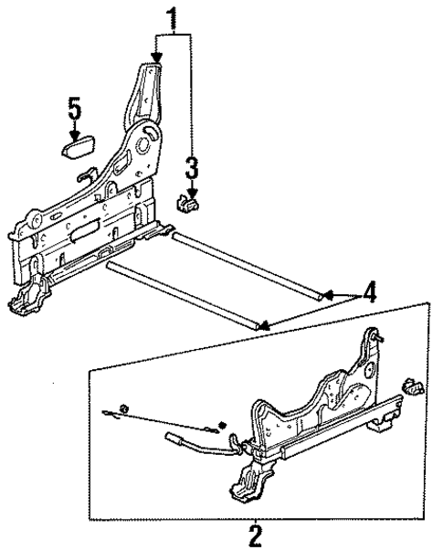 Tracks & Components for 1998 Isuzu Oasis #1